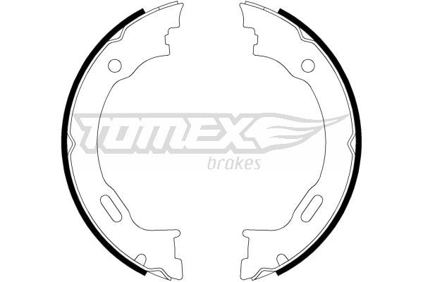Obrázok Sada brzdových čeľustí TOMEX Brakes  TX2227